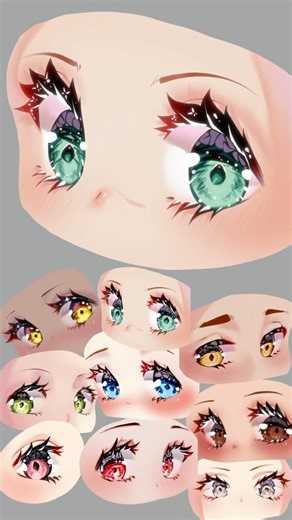 Mint Green Anime Eye Drawing ✨ | Anime Eye Series Speed Art #tazaroart #artshorts #drawing #animeart