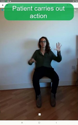 Hand Movements assessment in the KELVIN CLINIC app