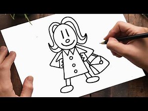 How To Draw Sarah Hatoff From Dog Man | Dog Man Movie Characters Easy Drawing