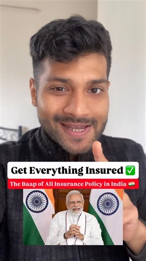 Kushal Prasad on Instagram: "The Best Insurance Policy In India, Get Everything Insured Backed by Government of India in collaboration with PSU Banks  Plan Name: “Sampoorna Suraksha Bima”️ Premium: less then ₹2000 a month."