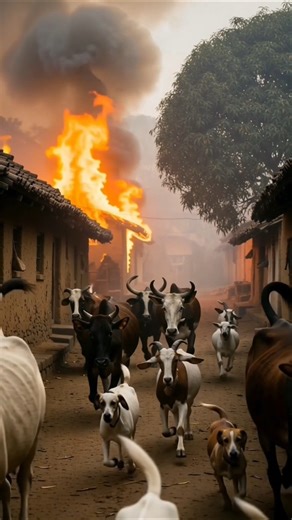 “स्वार्थी बिल्ली आग में फँसी 🐈 बहादुर तोते ने बचाई जान 🦜 | #aishorts #hindistories #views #cat