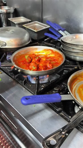 Fusion Kitchen’s Cauliflower Manchurian #indianrestaurant #indianfood #fusionkitchennyc