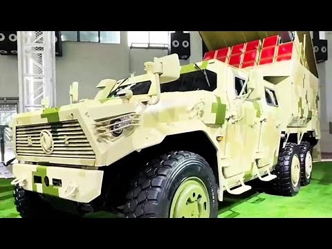 China grand arms show, Drone Swarm launch truck shown capable of launching up to 18 drones