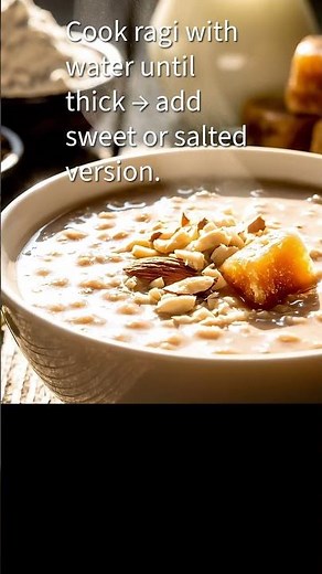 🥣 Healthy Ragi Porridge Recipe | Quick Indian Breakfastp