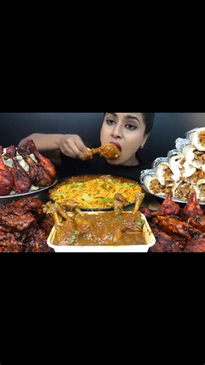ASMR Eating Spicy Chicken Momos, Curry Noodles, Shawarma 🔥#shorts #asmr #asmreating #mukbang