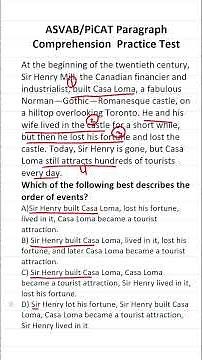 Ace the ASVAB: Paragraph Comprehension Practice Test #acetheasvab #grammarhero