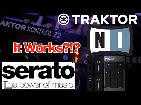 Traktor Z2 Working with Serato DJ using Denon DS1 box and Phase [Download link In Description]