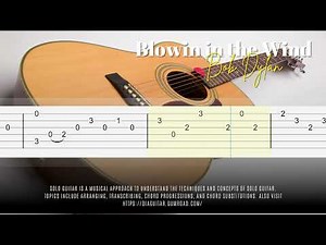 Blowin' in the Wind / Bob Dylan | Fingerstyle Guitar Tutorial TAB