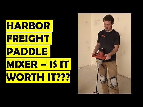 Harbor Freight Paddle Mixer Review | Paint and Mortar Mixer