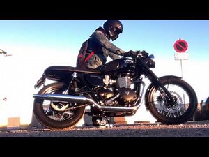 Triumph Bonneville T100 Black(2016) Stock Exhaust Sound