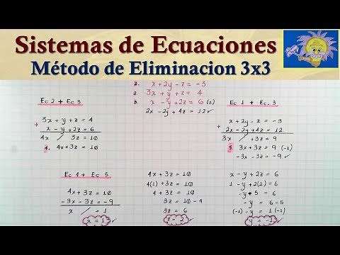 🛑 3x3 Elimination Method - Reduction (step by step) | Juliana the Teacher