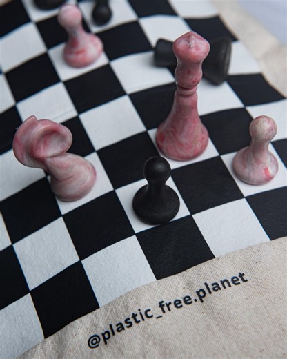Handmade Recycled Plastic Chess Set – Eco-friendly Board Game From Upcycled Materials, Perfect for Travelers. - Etsy