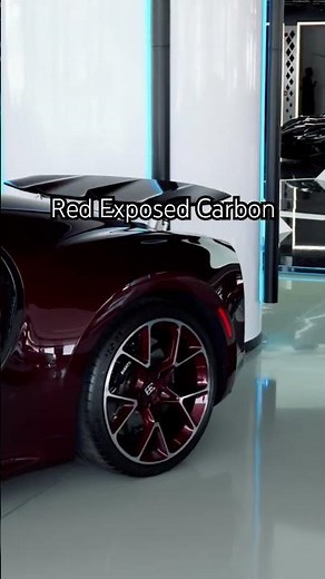 Have you ever seen a Red Exposed Carbon Bugatti Chiron?