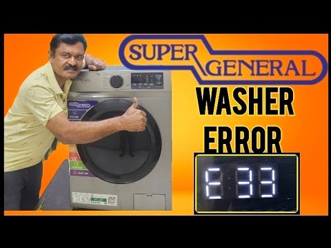 E33 on Super General Washing Machine? I Replaced the Pressor Sensor & It Works Perfect Now! 🔥