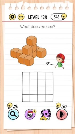 Brain test level 178: What does he see? 🤔🤔 #braintest #fungame #brainteasers #trending #shorts