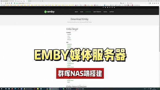 EMBY媒体服务器 群晖NAS端搭建教学