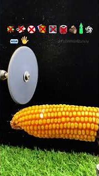 Which Cuts Better Corn #experiment #satisfying #asmr