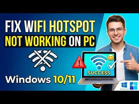 How to Fix WiFi Hotspot Not Working on PC (Windows 10/11)