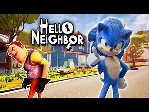 HELLO SONIC (Movie Version) | Hello Neighbor Mod