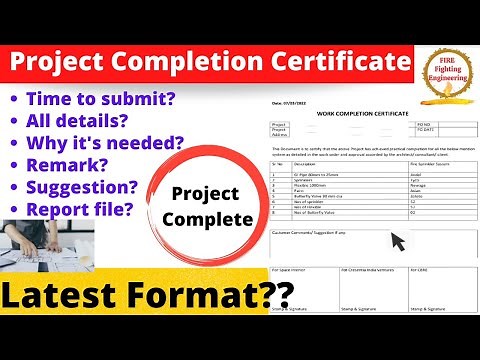 project completion certificate | work completion certificate | work completion report | work report