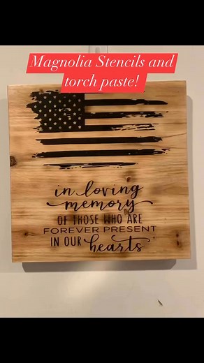 Did you know? You can use our Stencils with Torch paste? And they come out amazing ! | Chalk by Jersey Girl /MDC