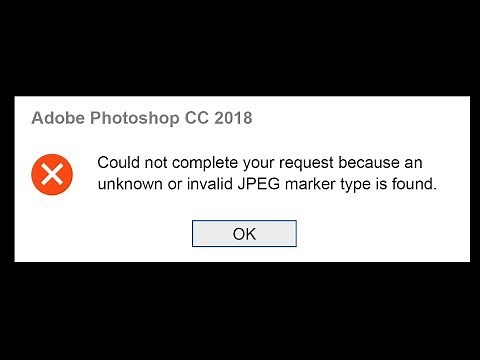 SOLVED: Invalid JPEG Markup Type - Photoshop Error (Windows/Mac)
