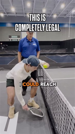 The Dink Pickleball on Instagram: "It is completely legal to stick your paddle under the net? 🤯 We tested pickleball’s biggest loopholes with USAP referee Ron Ponder."