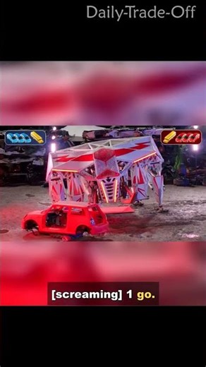 KEKUATAN MANUSIA VS ROBOT RAKSA TANTANGAN FLIP MOBIL