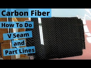 How To Make Part Lines and V Seams in Carbon Fiber Parts