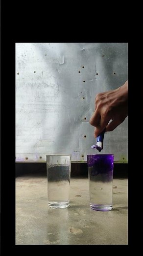"Hot and Cold Water Density Experiment" #experiment #science #experiements #art #diy