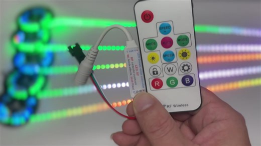 Led tam ayrı ayrı adresli Tira RGB Ws2811 5m 5050 Smd 60led/30led M 5V 12V bağlantı bakır 80 hiçbir Led nokta Led şerit