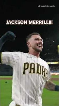 JACKSON MERRILL WALKS IT OFF!!! #mlb #padres #highlights #walkoff #jacksonmerrill #baseball