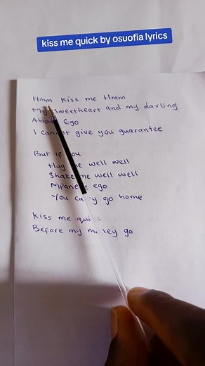 Osuofia Kiss Me Quick Lyrics and Challenges