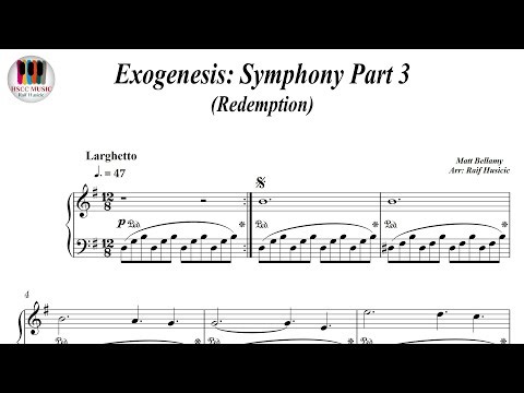 Exogenesis Symphony Part 3, Redemption - Muse, Piano Sheet Music