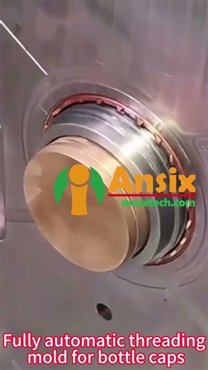 Fully automatic threading mold for bottle caps