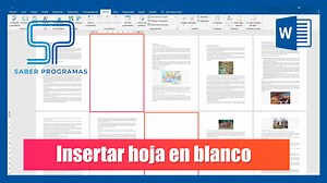 Insertar hoja en blanco en Word | Saber Programas