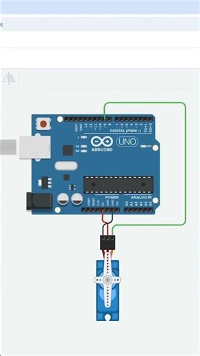 Servo Motor Control using Arduino uno #arduino #servomotor #electronic #shortvideo