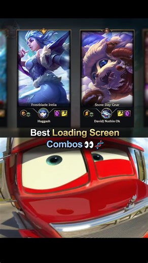Best Loading Screen Combos 👀👑 Follow, Like, Comment, and Share for more #leagueoflegends #gaming #fblifestyle. Enjoy your day, and good luck in the league! | LOL TIME