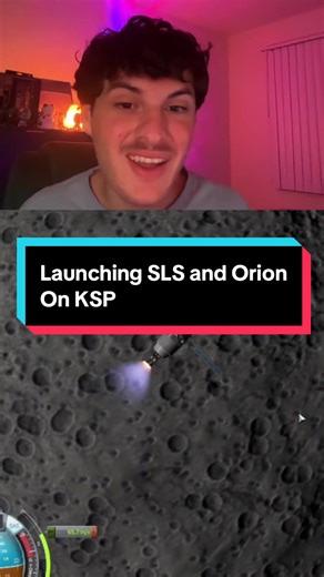 Launching SLS Rocket in Kerbal Space Program