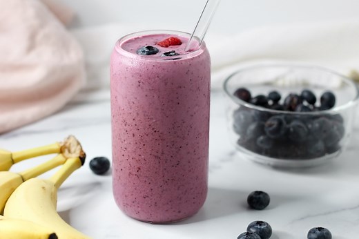 Banana Berry Kefir Smoothie – Just 3 Ingredients! | To Taste
