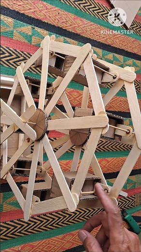 Handmade Ferris Wheel Model | Easy Cardboard Craft