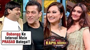 Salman Khan hilarious comedy On The Kapil Sharma Show with Sonakshi Sinha and Saiee Manjrekar Watch the funny video to know more. | Bollywood Now