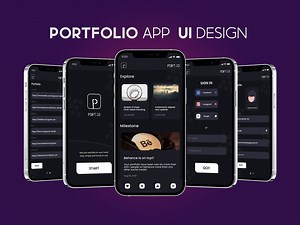 Portfolio App UI Design - Sharnit Saha