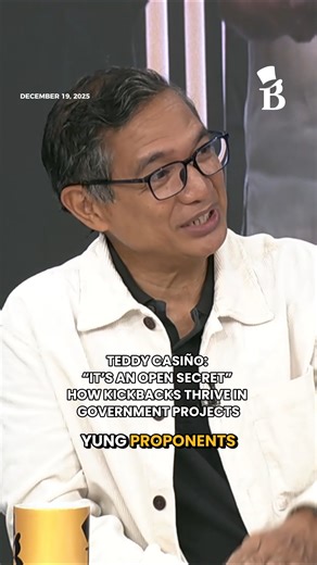 “IT’S AN OPEN SECRET” Former Bayan Muna Rep. Teddy Casiño speaks out on alleged commissions in public works projects, revealing how percentages are quietly allocated, who benefits, and why accountability often remains elusive. He stresses that while some officials might enforce changes, much of the system relies on secrecy and unspoken agreements. #PolitikoTalks | Bilyonaryo News Channel