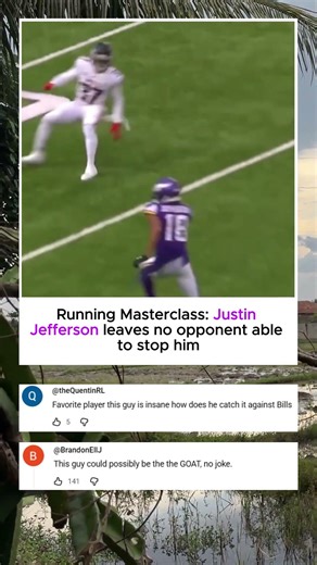 Running Masterclass: Justin Jefferson leaves no opponent able to stop him #justinjefferson #shorts