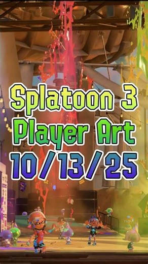 Splatoon 3 Player Art - 10/13/25 #shorts #splatoon3