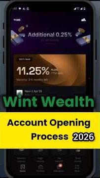 wint wealth account opening 2026 | bond investment #shorts #bonds