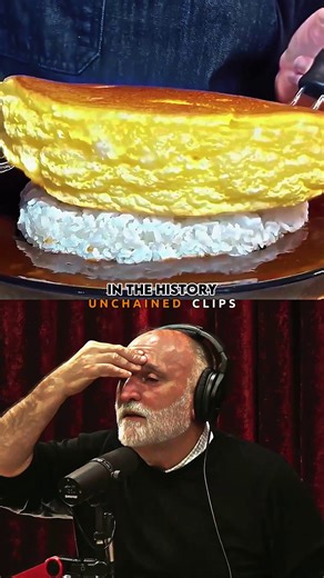 Unchained Clips on Instagram: "This Simple Omelette Hack Is The Best 🍳 This chef drops an unexpected recipe for making the best omelette ever using just a microwave. It's simple, fast, and surprisingly delicious. Guest: Jose Andreas Episode: 2315 #shorts #joerogan #omeletterecipe #chefhacks #viralrecipe #cookingtips"
