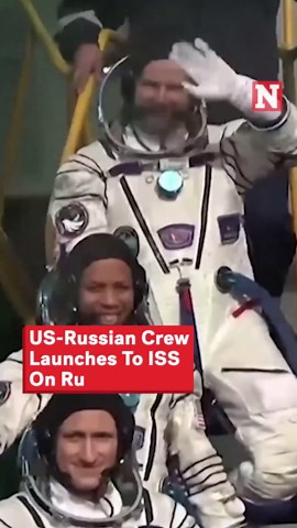 US-Russian Crew Launches To ISS On Russian Soyuz
