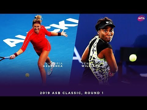 Venus Williams vs. Victoria Azarenka | 2019 ASB Classic First Round | WTA Highlights